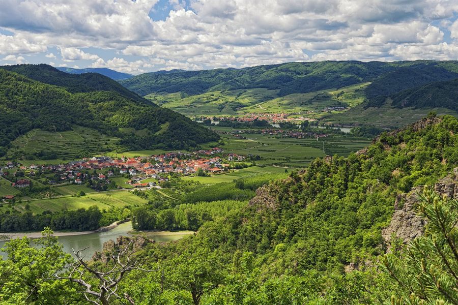 Rossatz and the Danube in Austria’s Wachau Valley